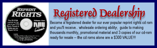 Dealers Wanted for our 600 How-To Reports, Books & Guides with Reprint Rights CD Rom